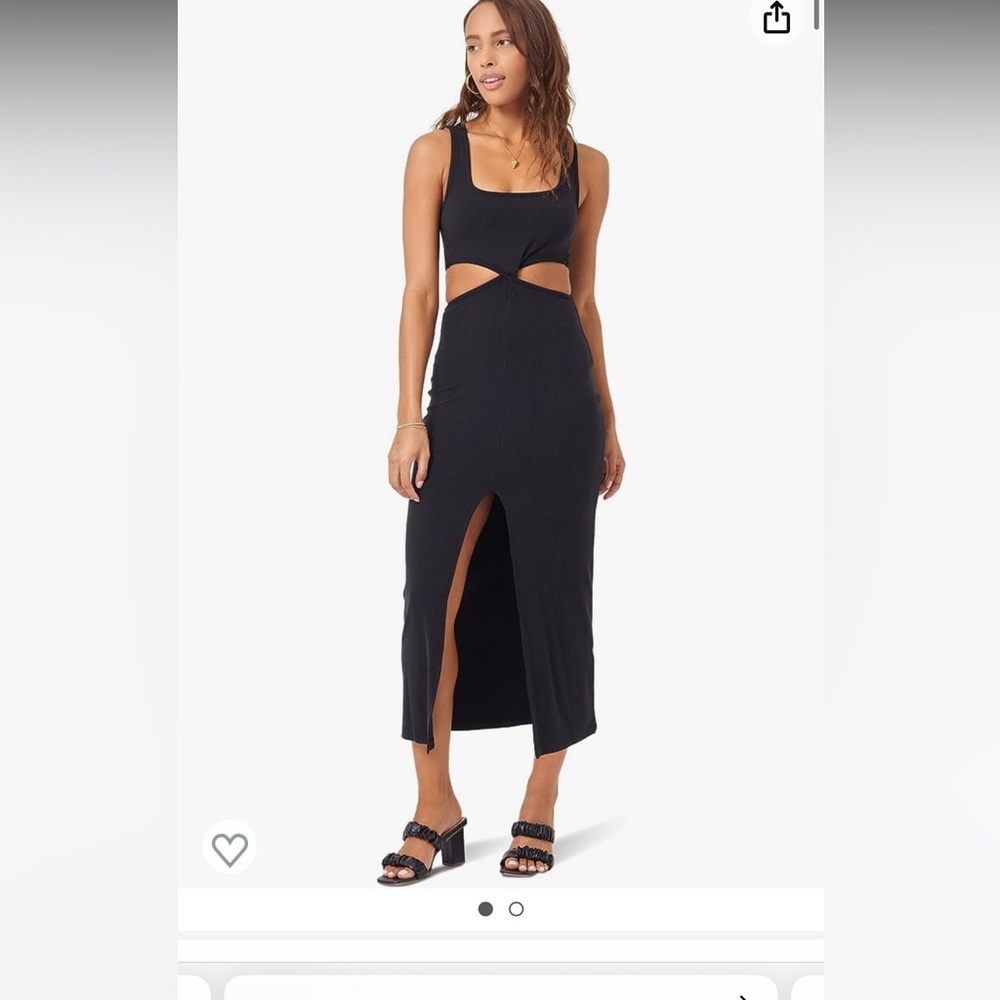 L*Space Black Cutout Maxi Dress with Slit